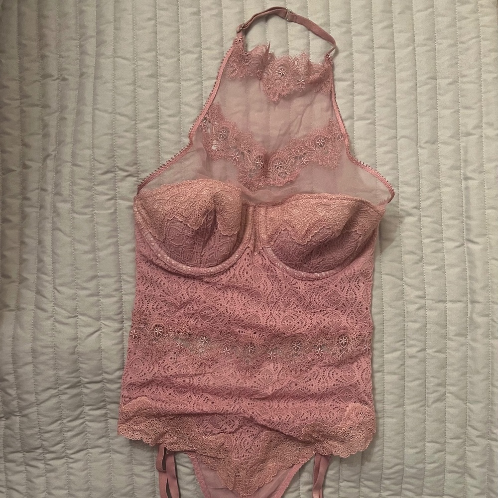 Victoria’s Secret rose  halter lingerie